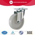 White PP Medium Duty Industrial Caster With Side Brake